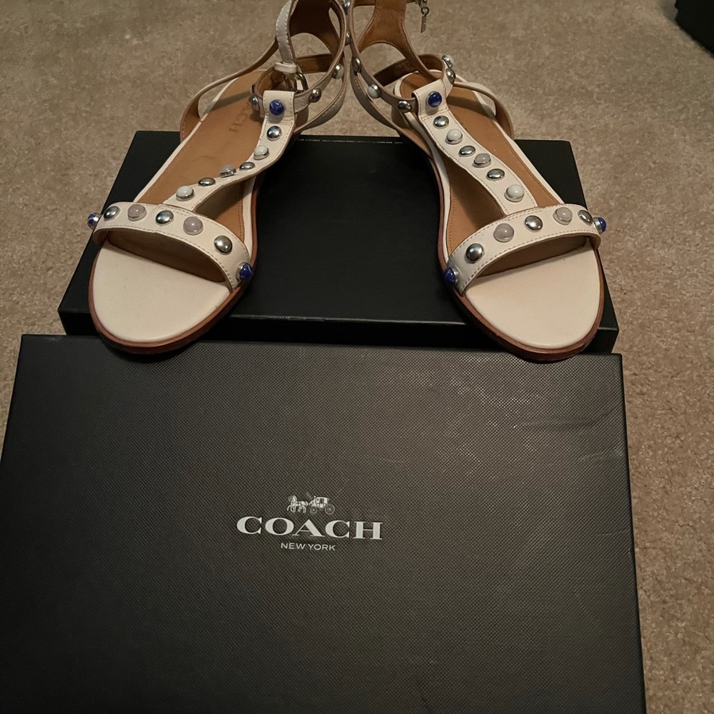 Sandals with jewel detail